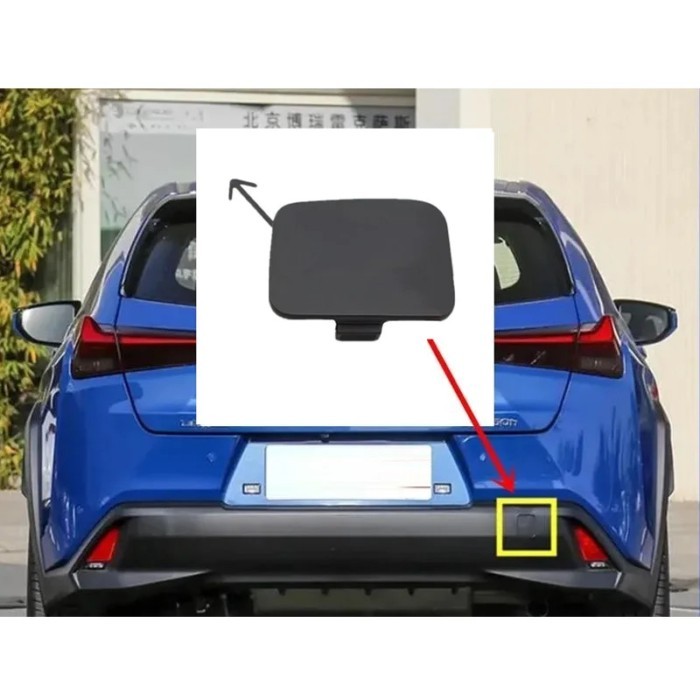 Rear Bumper Tow Hook Cap Towing Eye Cover for Lexus UX200 UX250 UX260 UX260h UX300e 2018 2019 2020