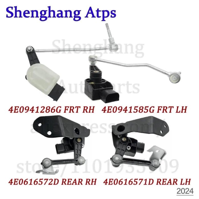 Height Suspension Level Sensor For Audi A8 Quattro S8 4.2 5.2 6.0L V8 4E0941285G 4E0941286E 4E09412