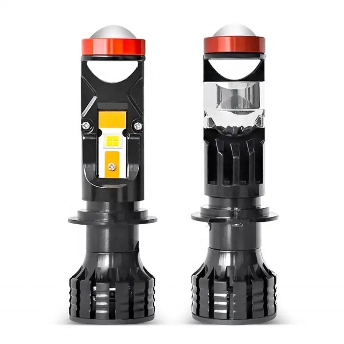 Super Bright Projector LED Headlight Lens Mini U7 H4 H11 9005 High-Low Beam Auto Projector led head