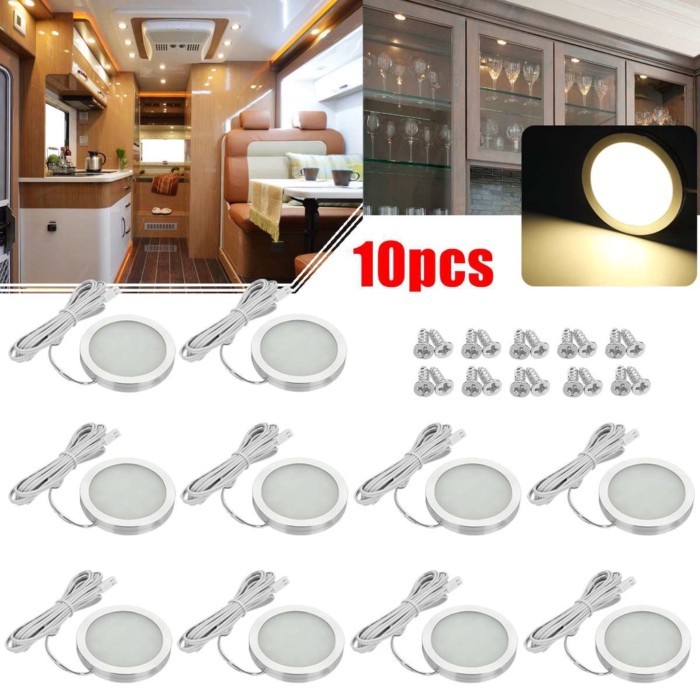 4/6/8/10pcs Interior Lighting Boat Camping Trailer Lights LED Spot Light Van Camper Caravan Lights