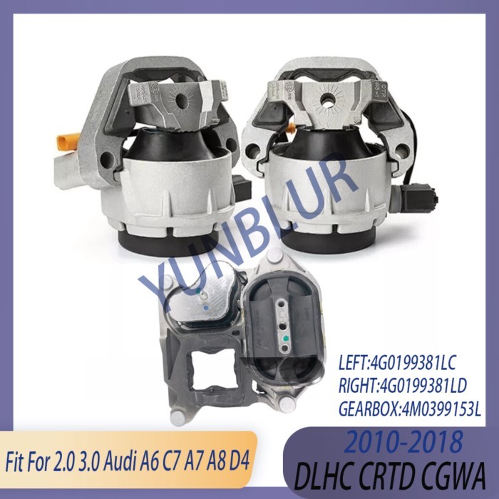 1x Engine Motor Gearbox Mount Bracket Left or Right Fit 2.0 3.0 L 10-18 For Audi A6 C7 A7 A8 D4 3.0