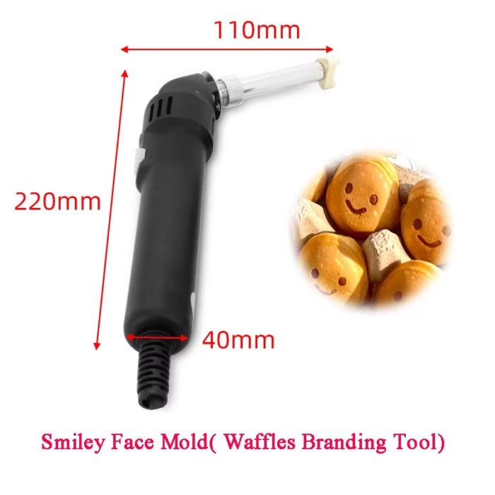 ITOP Waffles Smiley Face Brander Smile Stamp Branding Tool Smiley Face Egg Smiley Face Mold Smiley