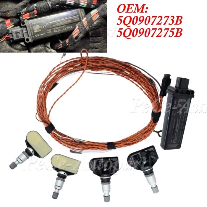 For AUDI A6 A7 A8 for Volkswagen MQB Touareg 2011-2017 Car TPMS Tire Pressure  Sensor 5Q0907273B 5Q