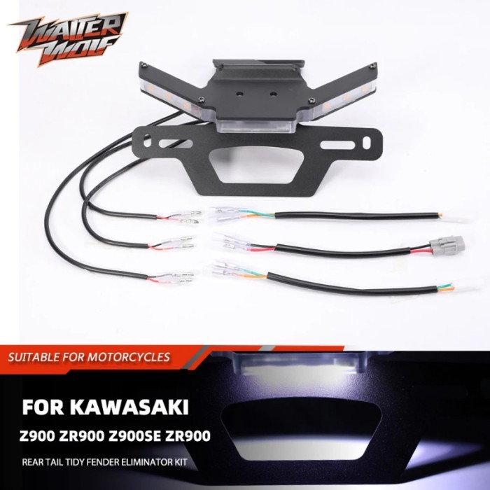2024 Z900 Tail Tidy Fender Eliminator License Plate Bracket For KAWASAKI Z900 ZR900 Z900SE ZR900 Li