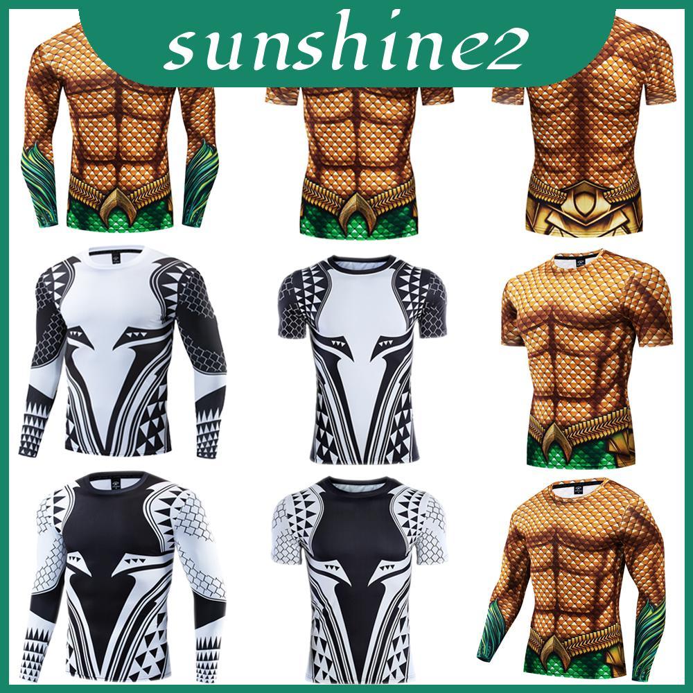 Aquaman 3d Sleeve Printing T-shirt For Men With Design** Pocket