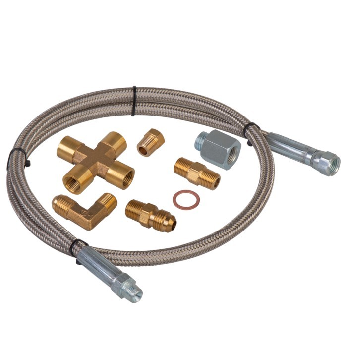 36''1/8 NPT Oil Feed Line Oil Return Line kit for T3 T4 T3/T4 T04E T70 T66 T67 Gt35 Gt45 Oil Cooled