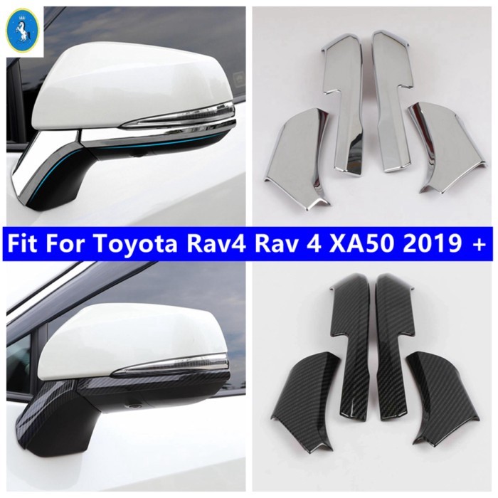 Car Side Door Rearview Mirror Cover Trim Accessories For Toyota RAV4 XA50 2019 - 2024 RAV 4 XA 50 H