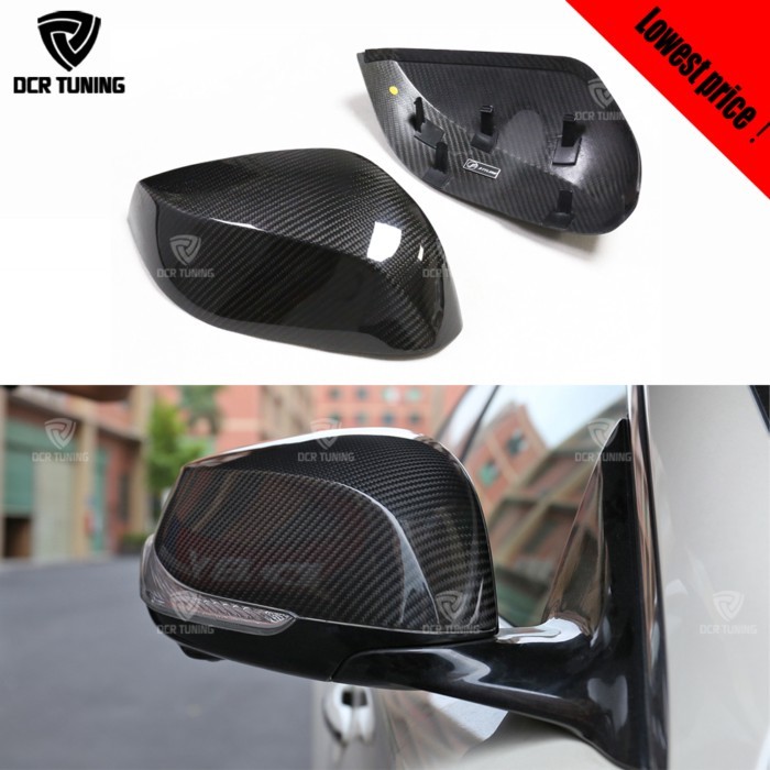 For Infiniti Q50 Q50S Q50L Q70 2014+ Q60 QX30 2016+ Dry Full Carbon Fiber Replacement Mirror Cover