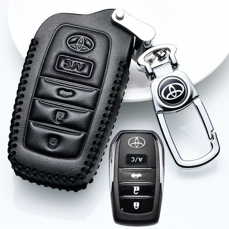 【Toyota bZ4X 2025】 2022 Toyota bZ4X ฝาครอบกุญแจ 22 Toyota bz4x เคสกุญแจหนังแท้คุณภาพสูง Toyota bZ4X