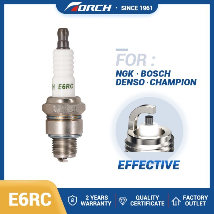 Spark Plug TORCH E6RC Replace for BR6HSA BR6HS for Denso WF20TT W20FR-L W20FSR-U for HONDA 98076-56