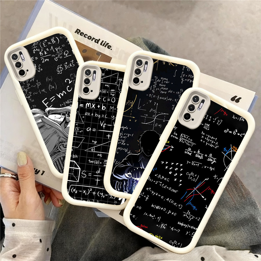 RN13 คณิตศาสตร์และเคมีปลอกสําหรับ Xiaomi Redmi POCO หมายเหตุ 11A 10C 12 9 C55 13 12C 8 14 9S M2 Pro 