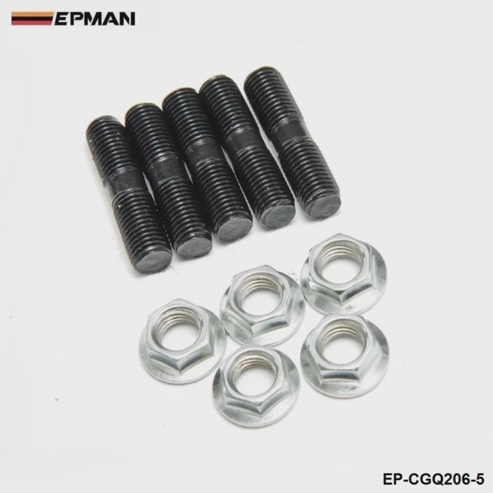 5 x Turbo Stud & Lock Nut Kit M10x1.25 mm For SUBARU TD04L, TD05H Turbo L:40 mm EP-CGQ206