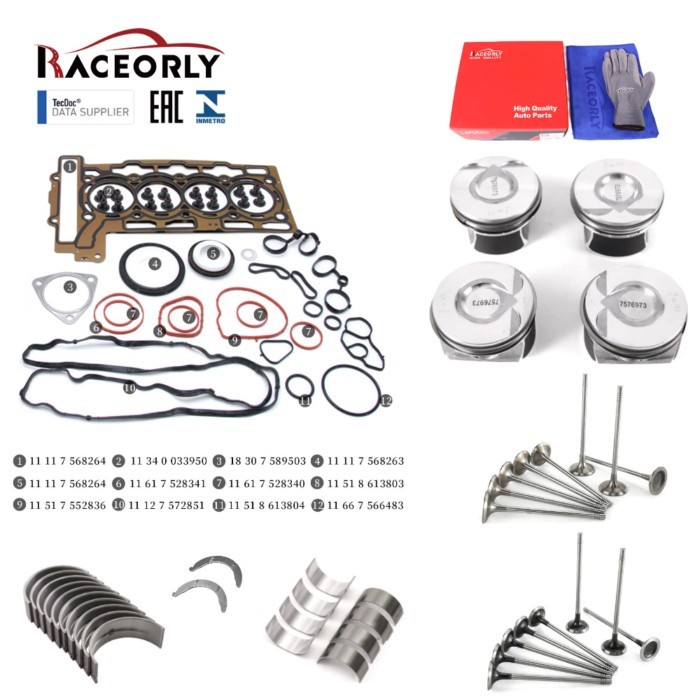 RACEORLY N14B16C Engine Rebuild Kit Valve For Mini Cooper JCW R55 R56 R57 1.6T