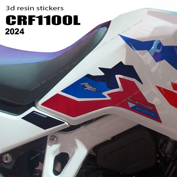 CRF 1100 L 2024 Accessories 3D Epoxy Resin Sticker Protection Kit Fuel Tank Pad for Honda CRF1100L