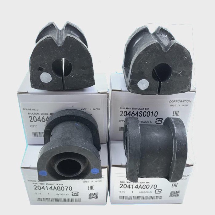 New Genuine 4PCS Set Front & Rear Stabilizer Bushings Bush 20464SC010,20414AG070 For Subaru Foreste