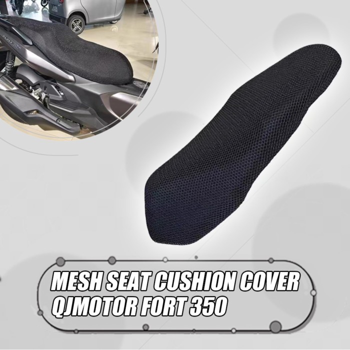 Motorcycle Seat Cushion Cover Thickened Sunscreen Breathable Heat Insulation 3D Honeycomb Grid Cove