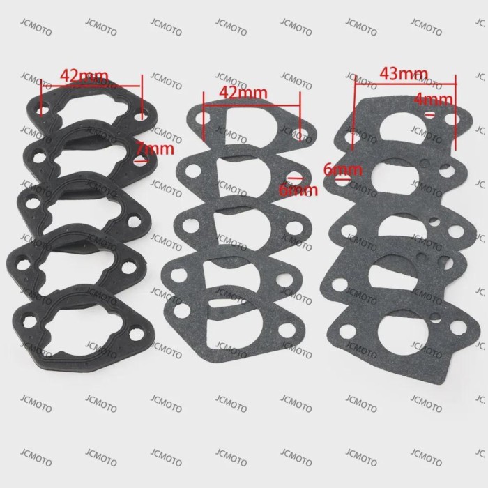 For Honda GX160 GX200 GX168 5.5HP 6.5HP 168F Engine Motorcycle Carburetor Carb Gasket
