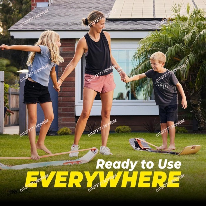 Slackline Yoga Balance Board Pilates Fitness Webbing Surf Ski Simulation Training Board for Core St