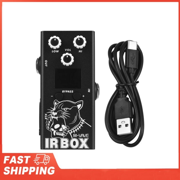 M-VAVE Guitar IR Box Effects Pedal with IR Cab Impulse Speaker Simulator XLR Output 6.35mm Input/Ou
