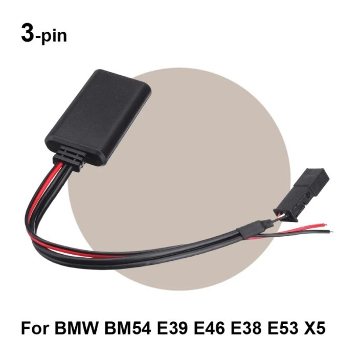 Car Bluetooth Module AUX IN Audio Radio Adapter 3-pin For BMW BM54 E39 E46 E38 E53 X5 Electronics A