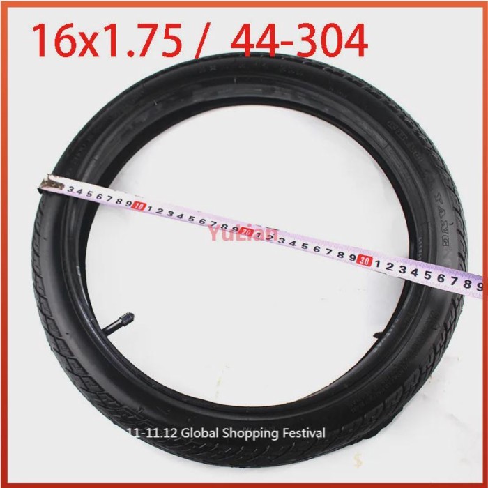 16x1.75 /2.125/2.50/2.70/3.0 inner tube fits gas electric scooter&e-Bike with Bent Angle Valve Stem