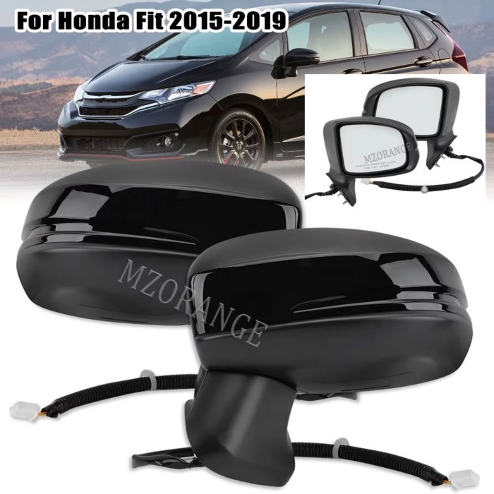 3Pins side mirror For Honda Fit Jazz GK5 MK4 2015-2020 Car Wing Door Side Mirrors Assy Assembly Rea