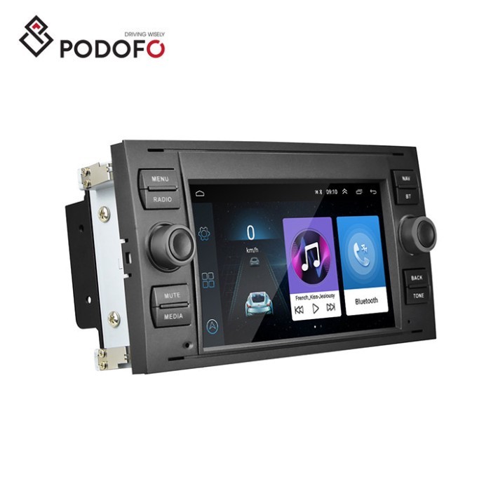 Podofo Android 7 Inch Car Radio Autoradio For Ford Transit/Focus/Fiesta Carplay Android Auto BT WiF