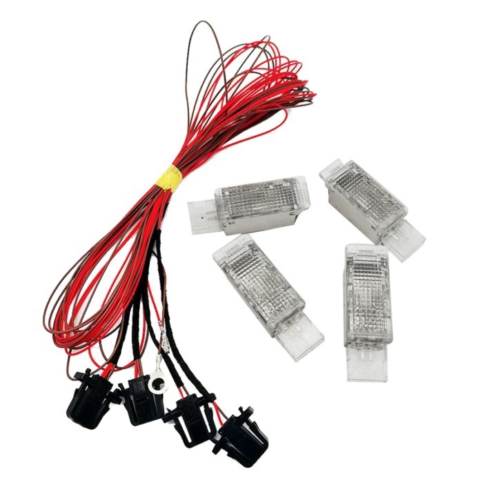 Halogen Footwell Light Foot Step Lamp Cable Harness For PASSAT B6 B7 B8 CC Golf 6 MK6 MK7 JETTA 5 M