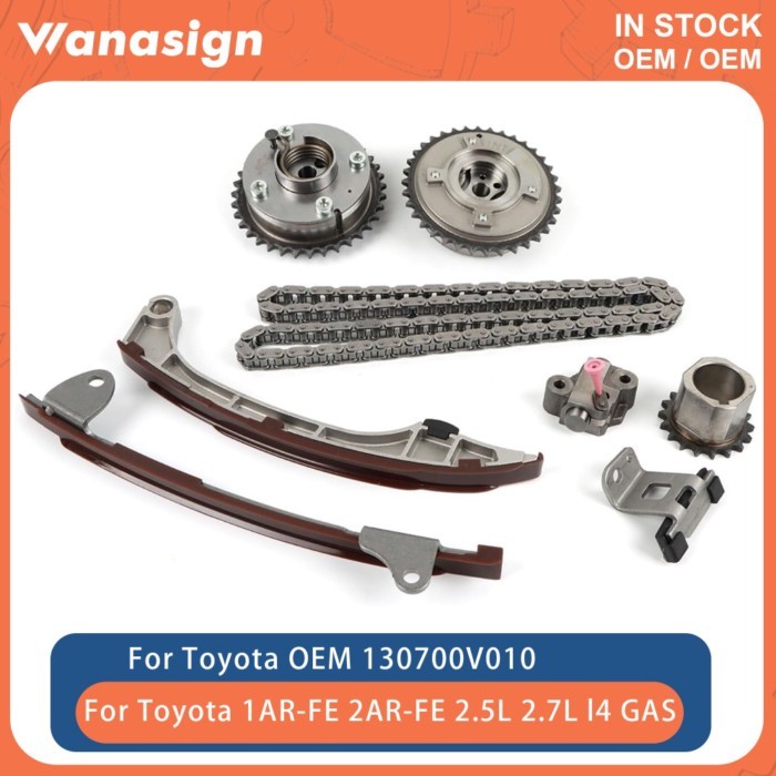 Engine Timing Chain Kit Fit 2.5 2.7 L 1AR-FE 2AR-FE For Toyota RAV4 Camry Highlander 2.5L 2.7L l4 G
