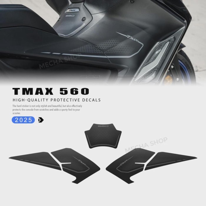 Central Pedal Area Decorative Stickers for TMAX560 TMAX 560  Motorcycle Accessories2022-2025