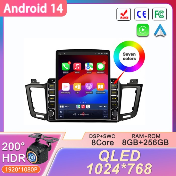 9.7 inch For Toyota RAV4 RAV 4 XA40 5 XA50 2012 - 2018 Android Car Radio Multimedia Player Navigati