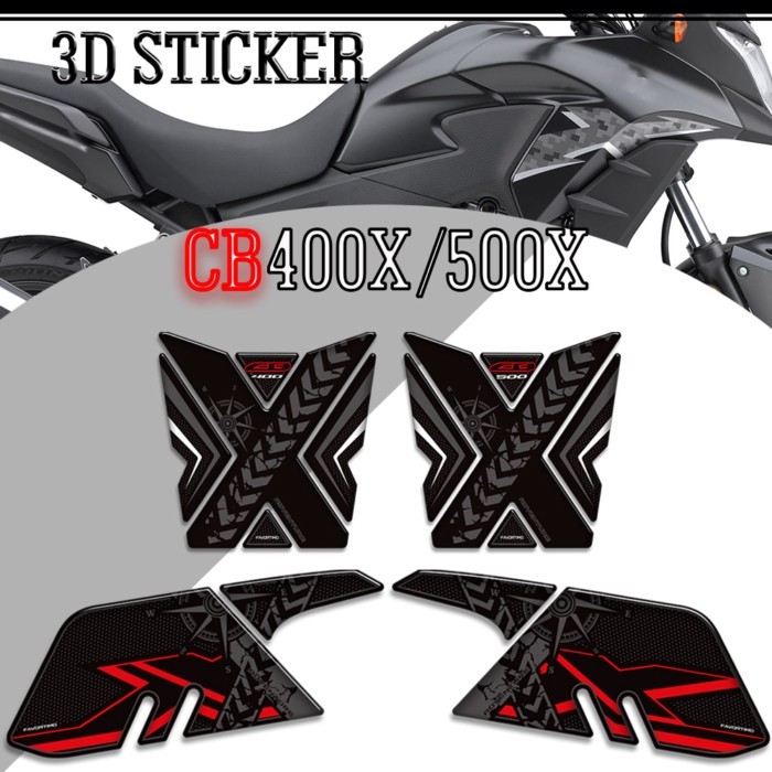 For Honda CB400X CB500X CB 400 500 CB400 CB500 X Motorcycle Tank Pad Side Grips Gas Fuel Oil Kit Kn