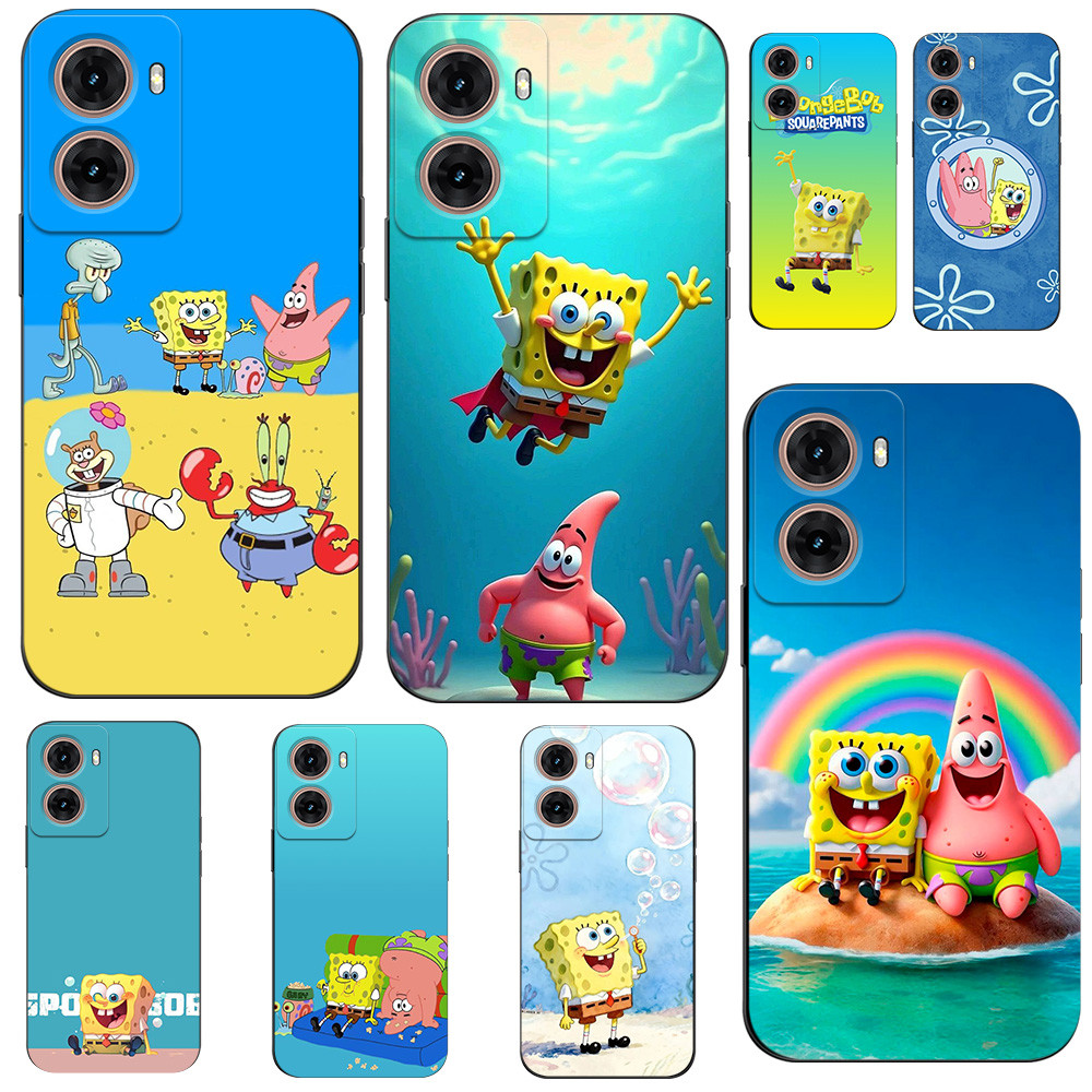 เคสสําหรับ Motorola MOTO G06 4G เคสซิลิโคนอ่อนนุ่มฝาครอบโทรศัพท์สีดํา Tpu การ์ตูนน่ารักตลกที่น่าสนใจ