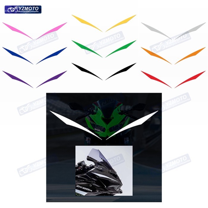 For ZX4R ZX4RR ZX25R 2019 2020 2021 2022 2023 2024 Motorcycle Front Decal Fairing Head Reflective W