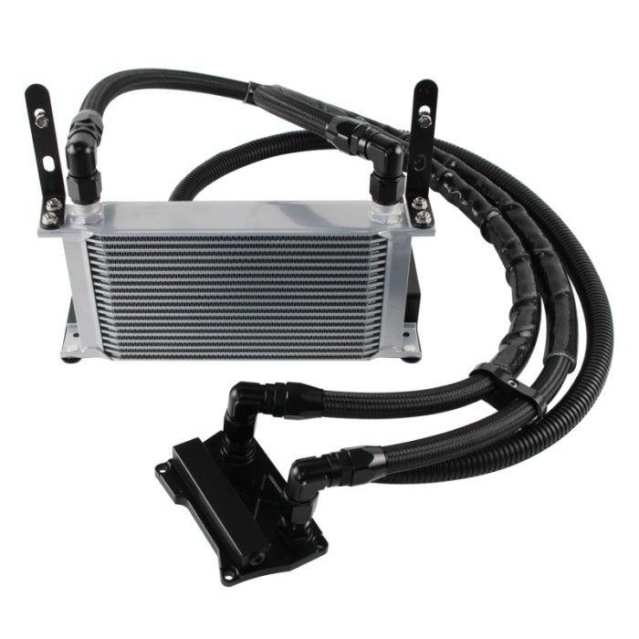 Oil Cooler Filter Adapter Kit 19 Row AN10 Engine For Mercedes BENZ M278 M157 4.7L/5.5L V8 Engine Bl