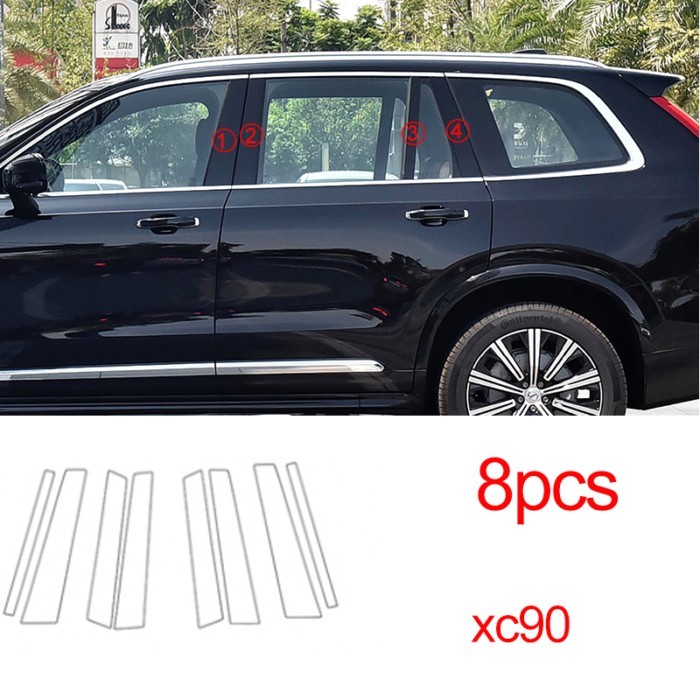 For Volvo XC60 XC90 XC40 V90 V60 S60 S90 Accessories TPU Special car window Car side post Transpare