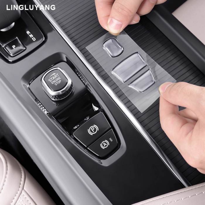 Suitable for Volvo XC60 XC90 S60 S90 V60 V90 central control gear button sticker interior decoratio
