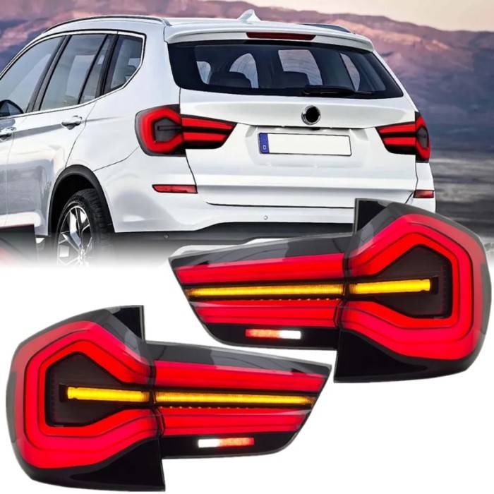 Car Tail Lamp For BMW X3 F25 LED Tail Light 2010-2017 F25 Modified Rear Fog Brake Turn Signal Autom