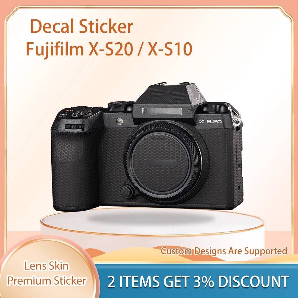 X S20 X S10 ฟิล์มป้องกันฟิล์มผิวห่อสําหรับ Fujifilm Fuji X-S20 X-S10 กล้องผิว Decal XS20 XS10 Decal 