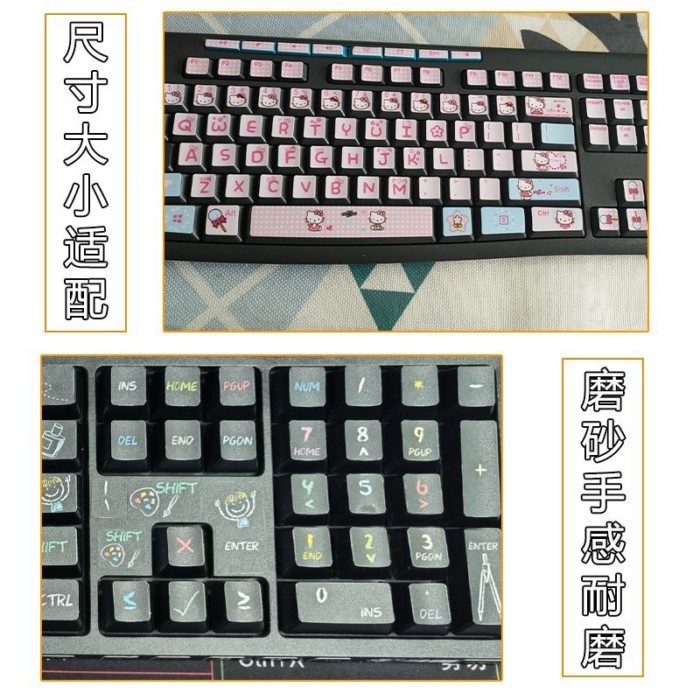 เหมาะสําหรับปุ่มสติกเกอร์คีย์บอร์ดเดสก์ท็อป Logitech MK275 K270 MK295 MK200 MK260