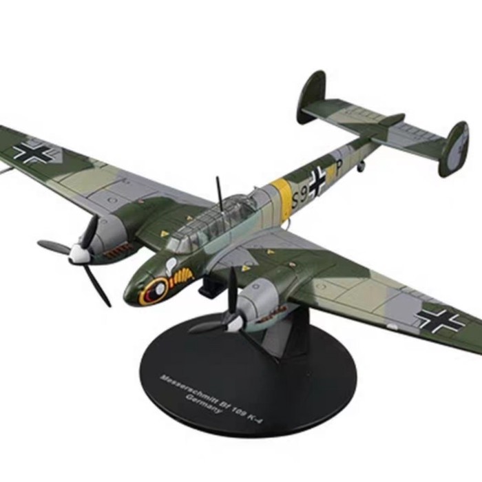 DeAGOSTINI Masterpiece Aircraft 1/72 No.51 เยอรมัน BF110 สําเร็จรูปโลหะผสมรุ่น Out of Print Model
