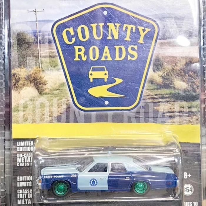 แสงสีเขียว 1/64 1977 Dodge ROYAL MONACO MONACO MONACO รถตํารวจโมเดลรถโลหะผสมโมเดลรถรุ่นลิมิเต็ด