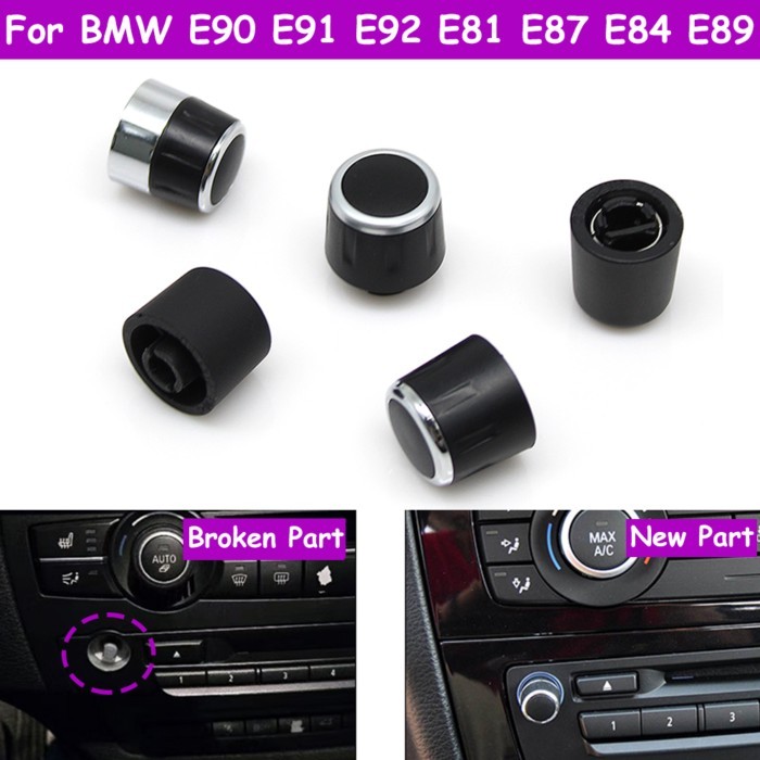 E90 E91 E92 E93 E81 E82 E87 E88 E84 E89 Car Radio CD Player Volume Button Knob For BMW 3 1 X1 Z4 Se