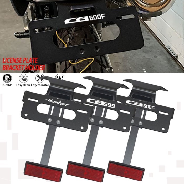 For Honda CB600F CB599 Hornet Motorcycle License Plate Holder Bracket CB 600F 599 2007-2013 Rear Ta