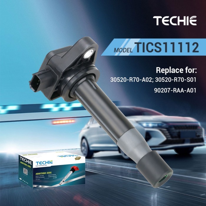 1PC Ignition Coil TICS11112 Replace for HONDA 30520-R70-A02 30520-R70-S01 90207-RAA-A01 UF603 C1624