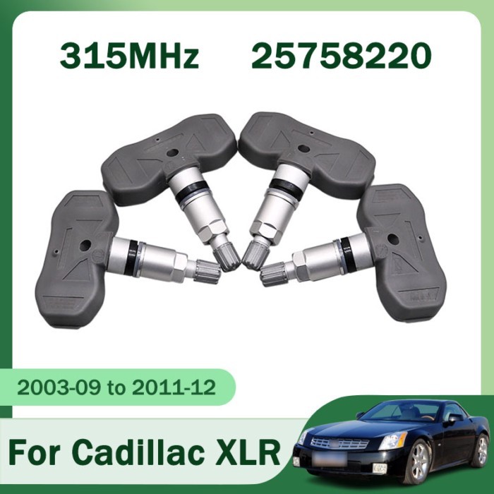 1/4pcs 315MHz 25758220 Tyre Pressure Sensor For Cadillac XLR STS TPMS Tire Pressure Monitor System