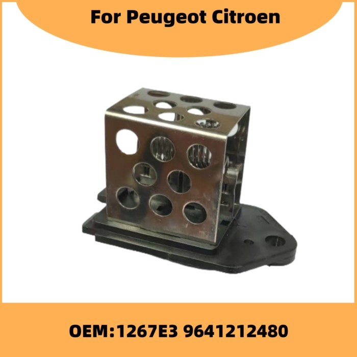 1267E3 9641212480 Fan Resistance Motor Relay Resistor For Peugeot 206 207 Citroen C2