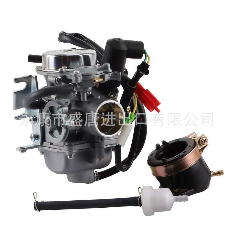 GOOFIT CN250 คาร์บูเรเตอร์การใช้กรองอากาศ Manifold ปรับให้เข้ากับ Helix CN250 CF250