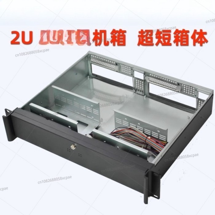 Ultra-short 2U360 server chassis 2 nodes 2U Dual main board ITX industrial control rack type