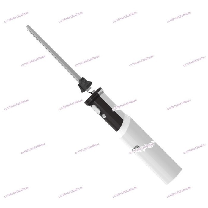 Professional Cordless Bread Knife Rechargeable 8V Electric Knife Meat Cutter With 2 Serrated  Stain